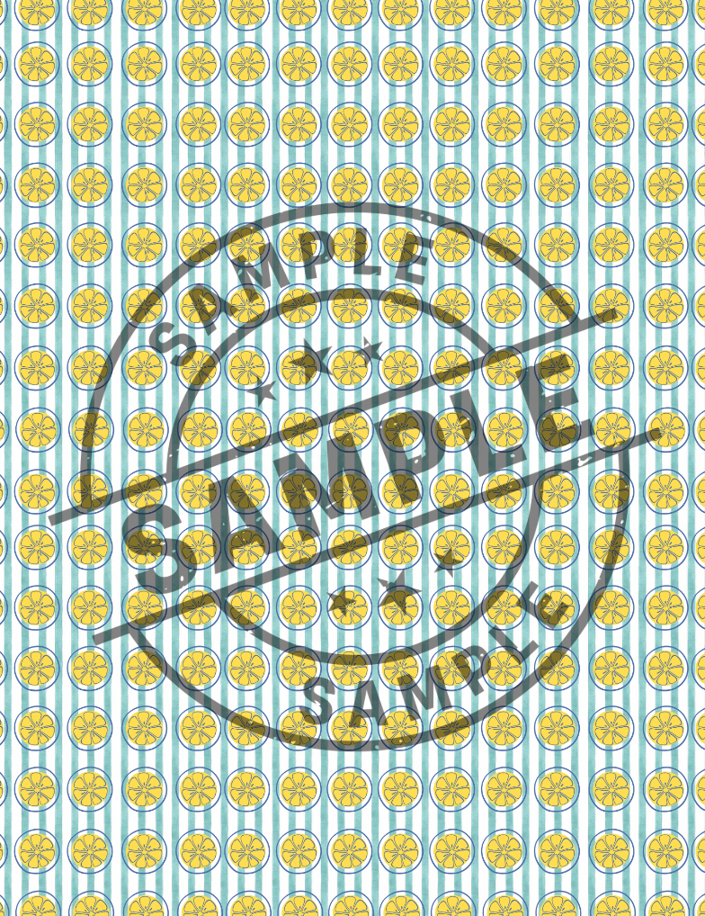 Water Soluble Polymer Clay Transfer - SUMMER LEMONS
