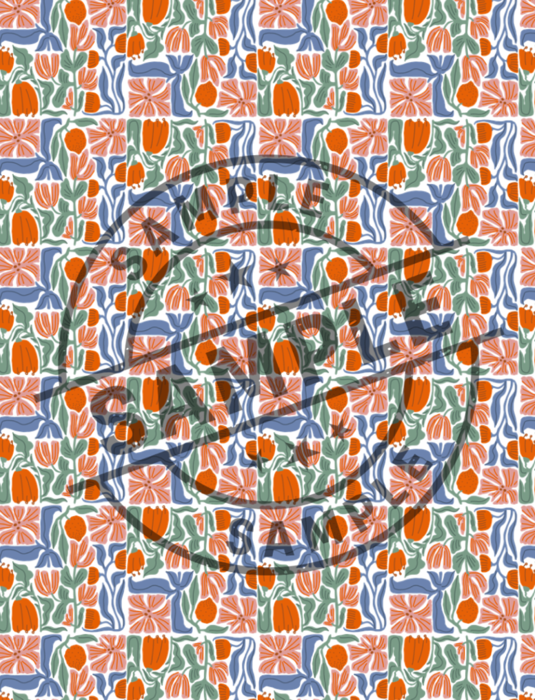 Water Soluble Polymer Clay Transfer - BOHO FLORAL