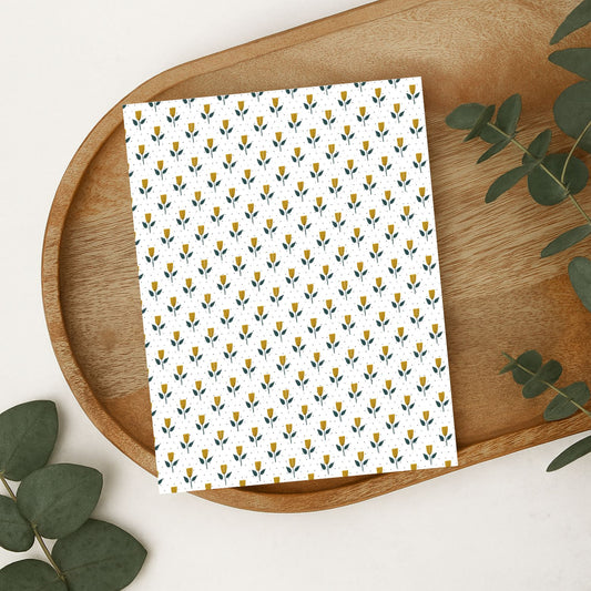 Water Soluble Polymer Clay Transfer - GOLDEN TULIPS