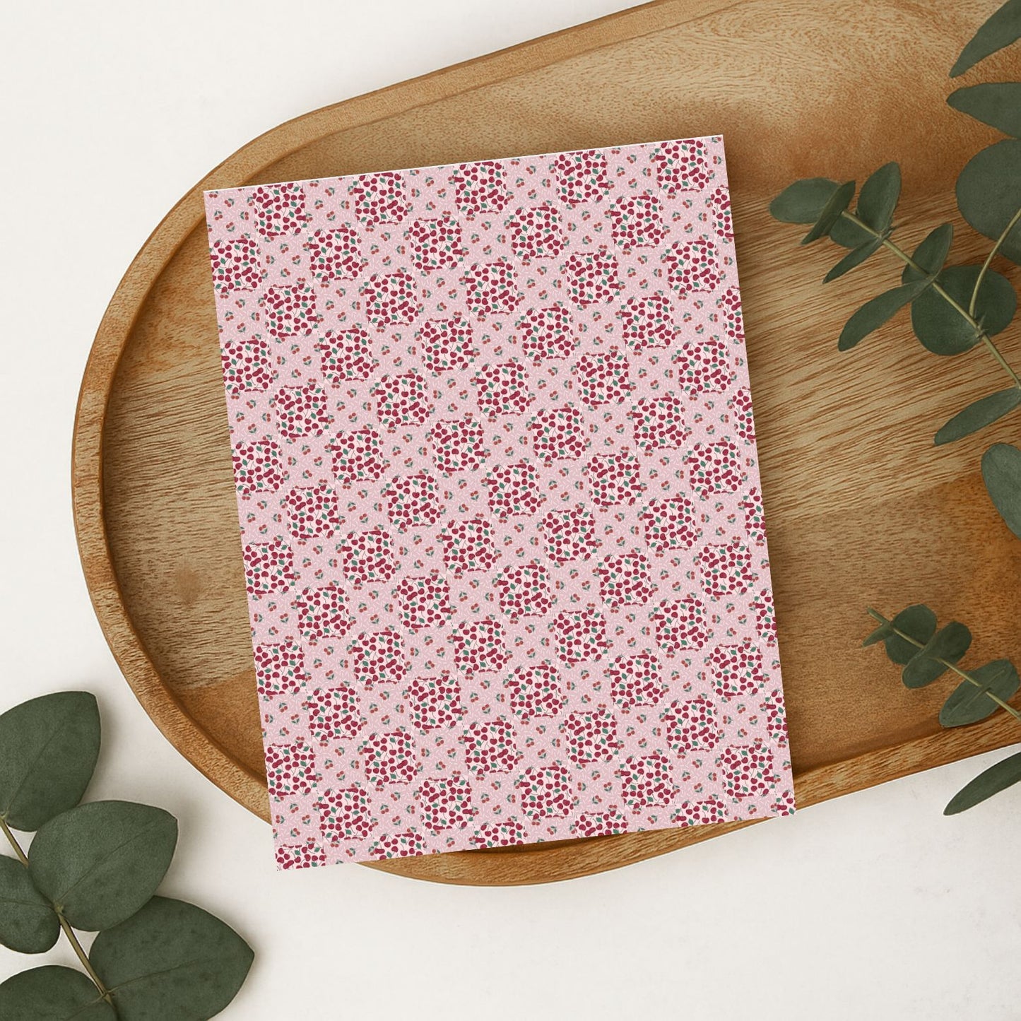 Water Soluble Polymer Clay Transfer - CHERRIES CHECKED