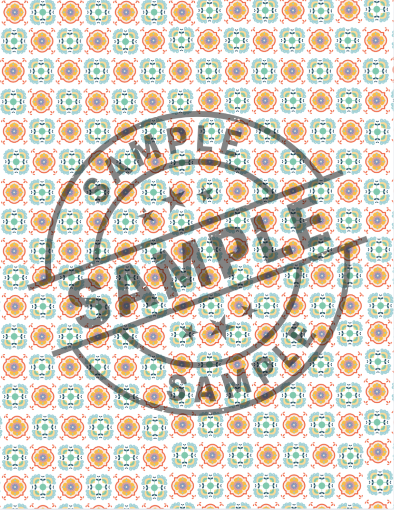 Water Soluble Polymer Clay Transfer - SPRING TILE