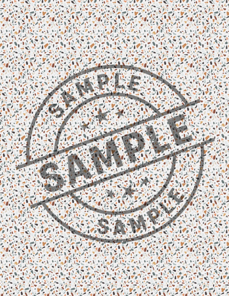 Water Soluble Polymer Clay Transfer - TERRAZZO
