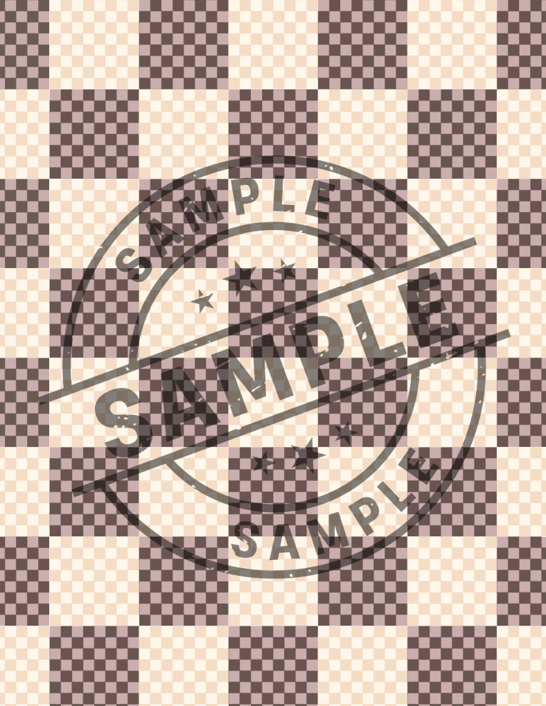 Water Soluble Polymer Clay Transfer - NUETRAL CHECKERED